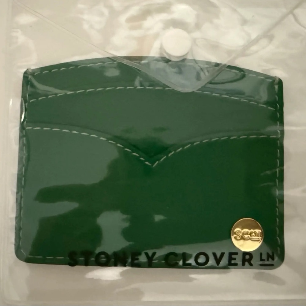 Stoney Clover Lane Curved Card Case Emerald